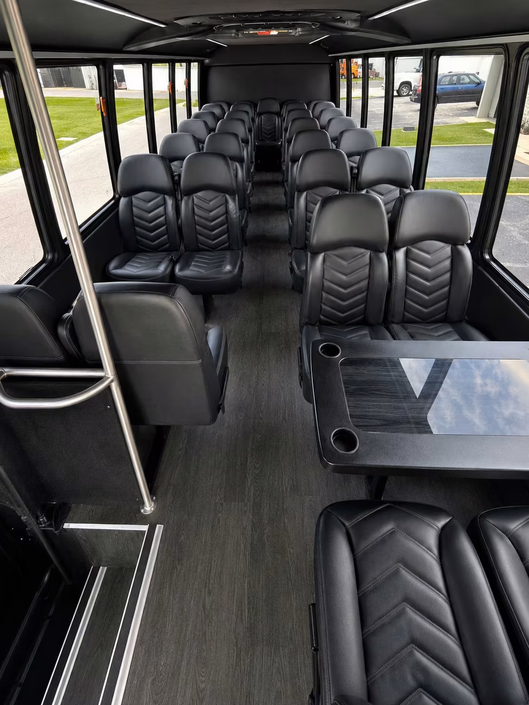 15 passenger minibus inside