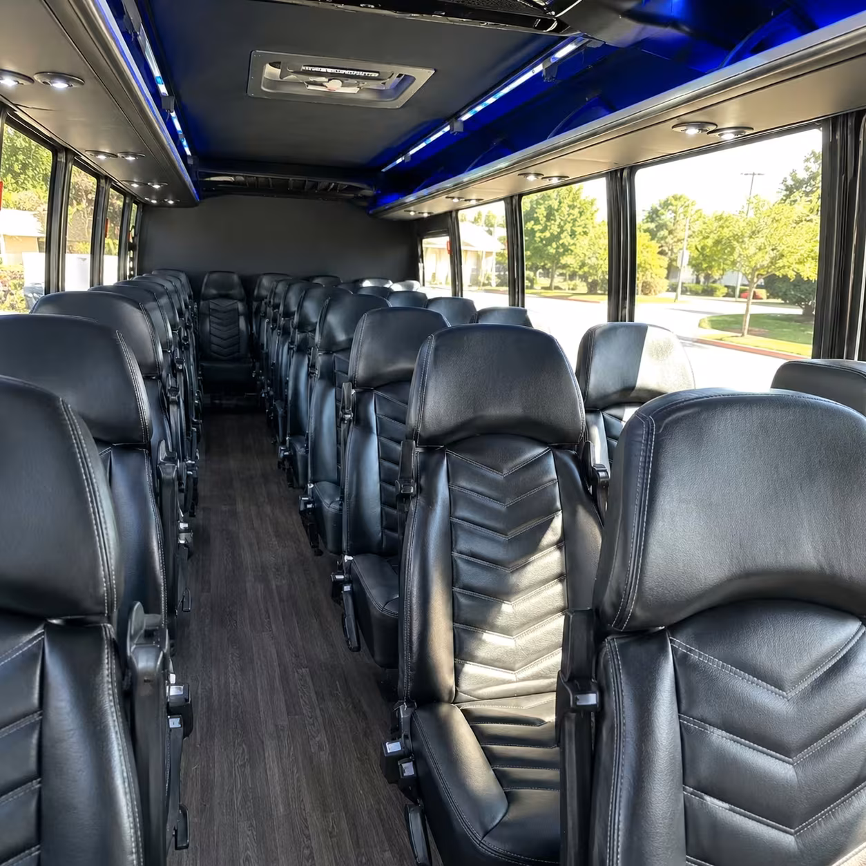 25 passenger minibus inside