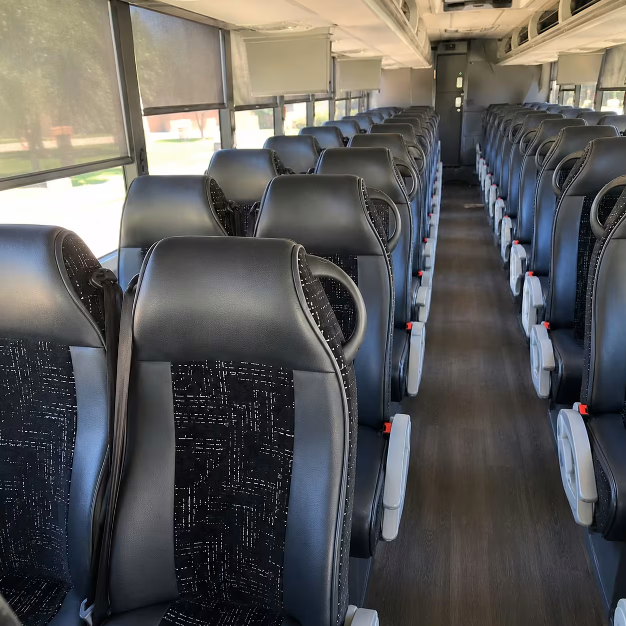 wilmington charter bus interior